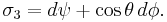 
\sigma_3 = d \psi %2B \cos \theta \, d \phi.
