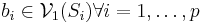  b_i \in \mathcal{V}_1(S_i) \forall i=1,\dots,p