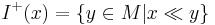 \,I^%2B(x) = \{ y \in M | x \ll y\}