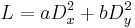 L=aD_x^2%2BbD_y^2