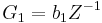  G_1 = b_1 Z^{-1} \, 