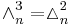 \wedge^3_n = \vartriangle^2_n