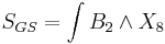 S_{GS} = \int B_{2}\wedge X_8