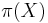 \pi(X)