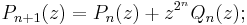 P_{n%2B1}(z) = P_n(z) %2B z^{2^n} Q_n(z)�; 