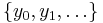 \{y_0,y_1,\ldots\}