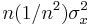 n(1/n^{2})\sigma^{2}_{x}