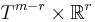 T^{m-r}\times\mathbb R^r