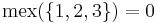 \mbox{mex}(\left \{1, 2, 3\right \}) = 0