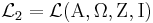 \mathcal{L}_2 = \mathcal{L}(\Alpha, \Omega, \Zeta, \Iota)