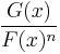 \frac {G(x)}{F(x)^n}