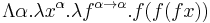 \Lambda \alpha . \lambda x^\alpha . \lambda f^{\alpha\to\alpha} . f (f (f x))