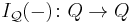 I_{\mathcal Q}(-)\colon Q\to Q