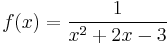 f(x)=\frac{1}{x^2%2B2x-3}