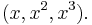 (x,x^2,x^3).