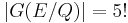 |G(E/Q)| = 5!