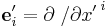 {\mathbf e}'_i = {\partial\;}/{\partial {x'\,}^i}