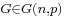 \scriptstyle G \in G(n, p)