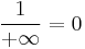 \frac{1}{%2B \infty} = 0