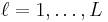 \ell=1,\ldots, L