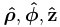 \boldsymbol{\hat{\rho}}, \boldsymbol{\hat{\phi}}, \mathbf{\hat{z}}