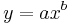 y=ax^b