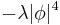 -\lambda |\phi|^4