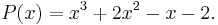 P(x)=x^3%2B2x^2-x-2.\,\!