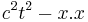 c^2 t^2 - x.x