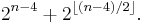 2^{n-4}%2B2^{\lfloor (n-4)/2\rfloor}.