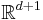 \mathbb{R}^{d%2B1}