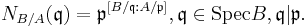 N_{B/A}(\mathfrak q) = \mathfrak{p}^{[B/\mathfrak q�: A/\mathfrak p]}, \mathfrak q \in \operatorname{Spec} B, \mathfrak q | \mathfrak p.