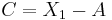 C = X_1-A