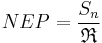 NEP=\frac{S_n}{\mathfrak{R}}