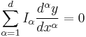  \sum_{\alpha=1}^d I_{\alpha} \frac{d^\alpha y}{dx^\alpha} = 0\,\!