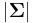 \left|\mathbf \Sigma\right|