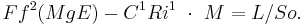 Ff^2 (MgE)-C^1 Ri^1 ~ \cdot ~ M=L/So.\ 