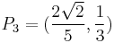 P_3=(\frac{2\sqrt{2}}{5},\frac{1}{3})