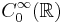 C_0^\infty(\mathbb{R})