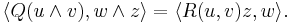 \langle Q (u\wedge v),w\wedge z\rangle=\langle R(u,v)z,w \rangle.