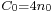 \scriptstyle C_0=4n_0\!