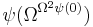 \psi(\Omega^{\Omega^2 \psi(0)})