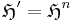 \mathfrak{H}' = \mathfrak{H}^n