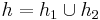 h = h_1 \cup h_2