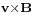 \stackrel{\mathbf{v\times B}}{}