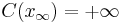 C(x_{\infty}) = %2B \infty