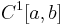 C^{1}[a, b]