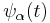 \psi_{\alpha}(t)