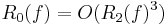 R_0(f) = O(R_2(f)^3)