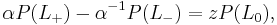 \alpha P(L_%2B) - \alpha^{-1}P(L_-) = zP(L_0),\,